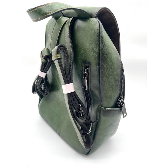 Leather Embossed NWOT Backpack, Hippie Hobo Style main image 8